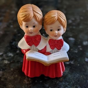 Vtg Christmas Choir Boys Figurines